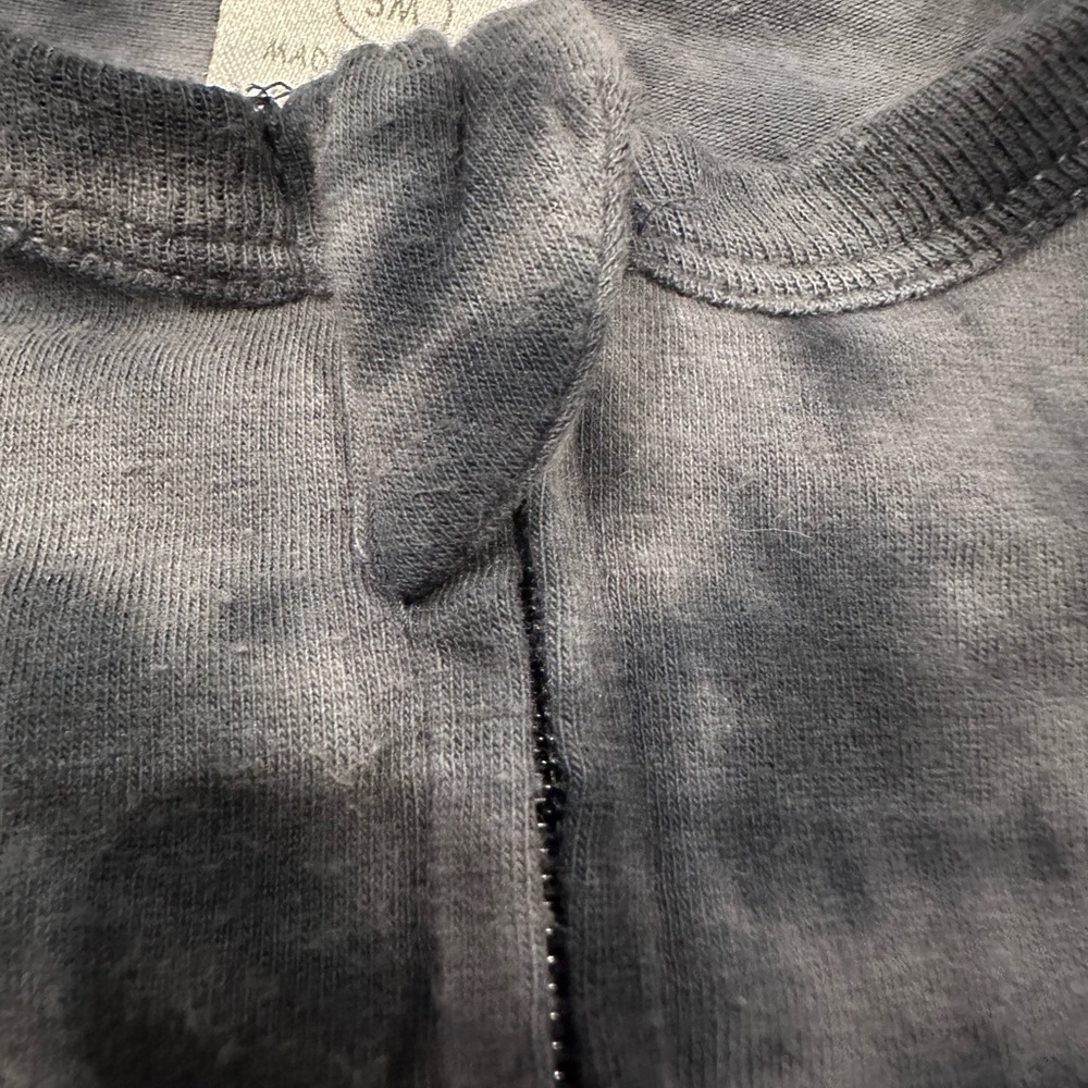 Designer From Denny’s! Charcoal Tie-Dye Kids Footie with Lightning Bolt - Picture 3 of 9